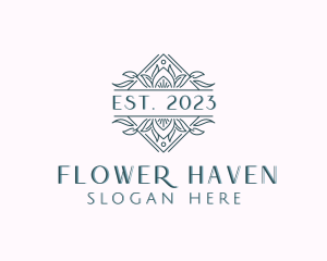 Flower Wedding Event logo design