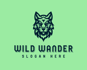 Wild Coyote Wolf logo design