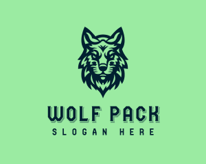 Wild Coyote Wolf logo design