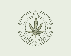 Dispensary - Medical Weed Emblem logo design