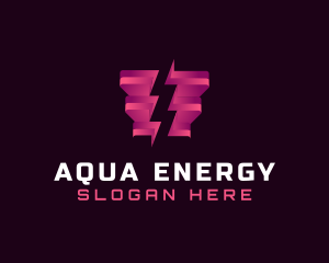 Energy Lightning Bolt logo design