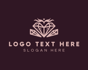 Treasure Hunt - Fashion Crystal Jewel logo design