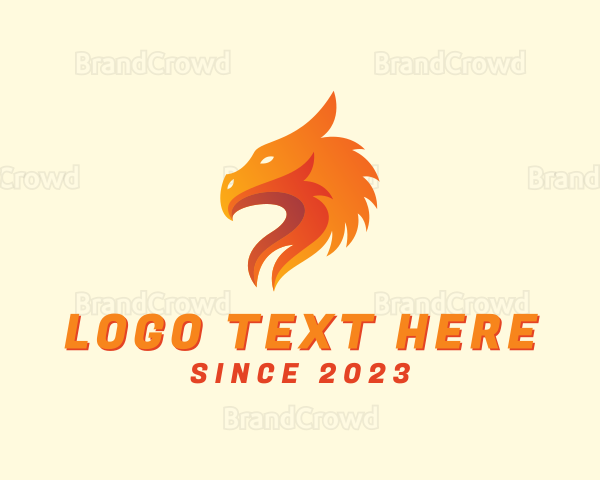 Fire Dragon Phoenix Logo