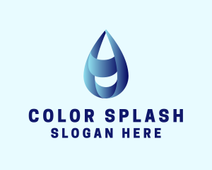 Water Droplet Refilling Station logo design