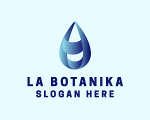 Water Supply - Water Droplet Refilling Station logo design