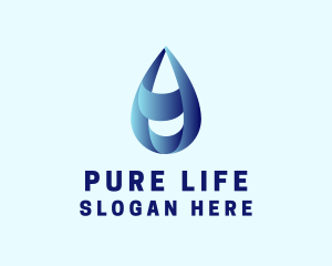 Alkaline - Water Droplet Refilling Station logo design