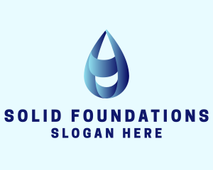 Refilling - Water Droplet Refilling Station logo design