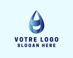 Dew - Water Droplet Refilling Station logo design