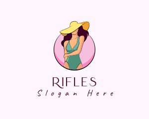 Swimsuit Fashion Hat  Logo