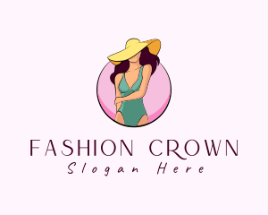 Swimsuit Fashion Hat  logo design