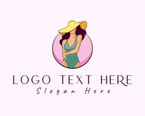 Womenswear - Swimsuit Fashion Hat logo design