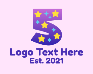 Early Learning Center - Colorful Starry Five logo design