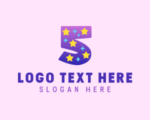 Colorful Starry Five Logo