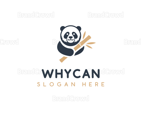 Panda Bamboo Safari Logo