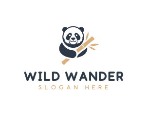 Safari - Panda Bamboo Safari logo design