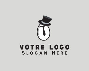 Vip - Egg Top Hat logo design