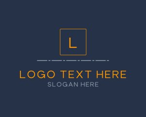 Typewriter - Thin Luxury Letter logo design