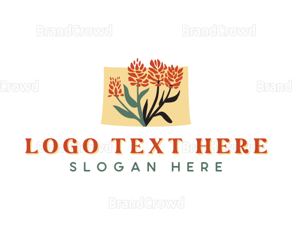 Flower Wyoming Floral Logo