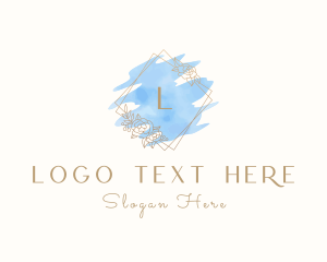 Luxury Floral Watercolor logo design