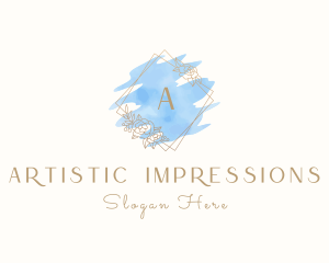 Luxury Floral Watercolor logo design