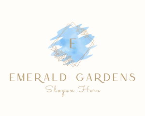 Luxury Floral Watercolor logo design