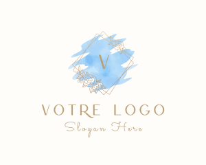 Luxury Floral Watercolor logo design