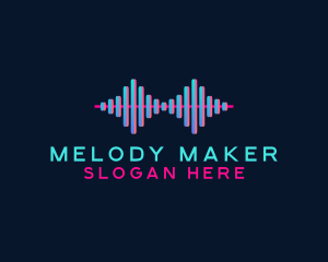 Singer - Music Sound Wave logo design