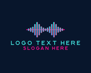 Youtube - Music Sound Wave logo design