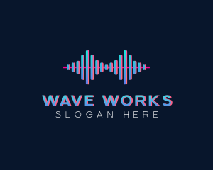 Music Sound Wave Sonic logo design