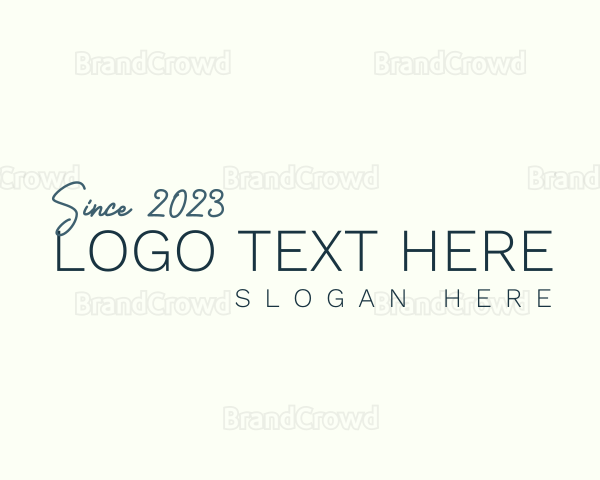 Overlap Script Business Logo