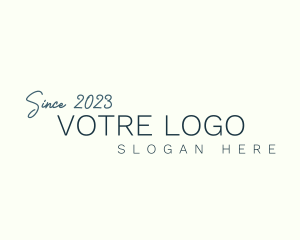 Overlap Script Business Logo