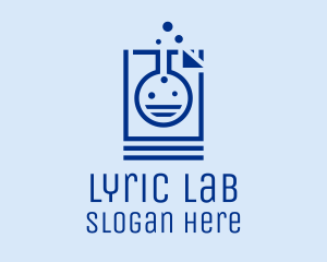 Lab Flask Document Research logo design