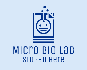 Lab Flask Document Research logo design