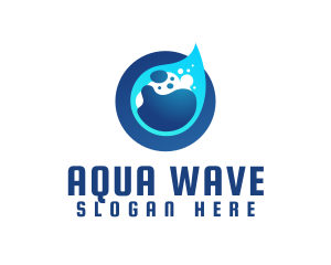 Wet Purified Liquid logo design