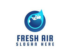 Wet Purified Liquid logo design