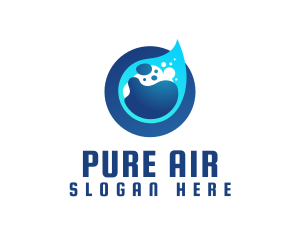 Wet Purified Liquid logo design