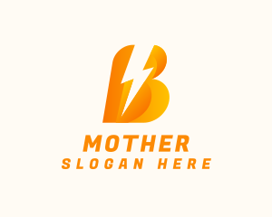 Thunder Volt Letter B Logo