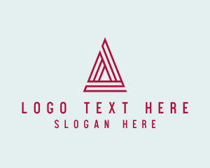 Triangle - Geometric Maze Agency logo design