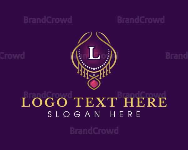 Luxury Necklace Jewelry Logo