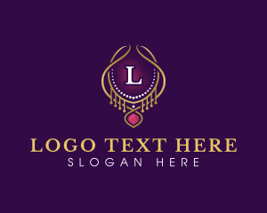 Luxury Necklace Jewelry Logo