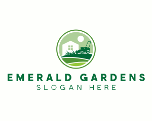 Grass Lawn Mower  logo design