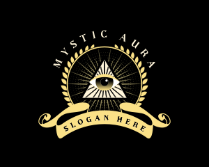 Mystical Triangle Eye logo design