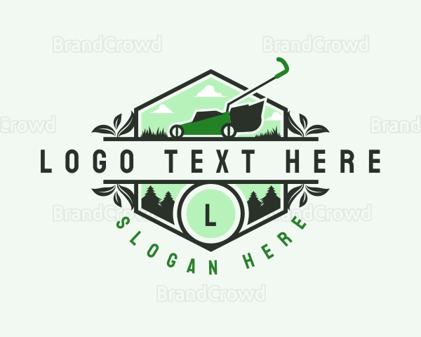 Natural Lawn Care Gardening Logo