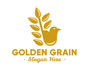 Wheat - Gold Bird Wheat logo design