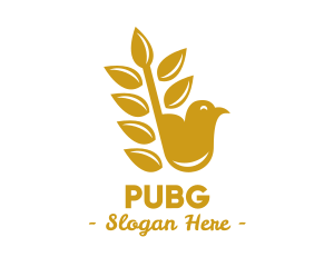 Organic - Gold Bird Wheat logo design