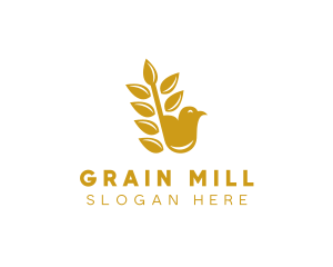 Gold Wheat Finch logo design