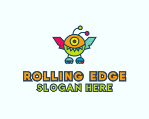 Skating - Roller Skate Monster logo design