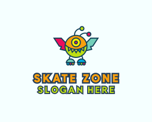 Roller Skate Monster logo design