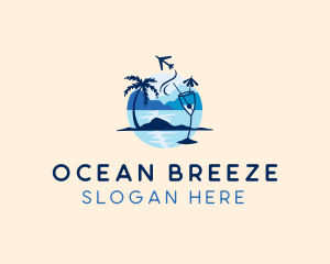 Seashore - Seaside Beach Scenery logo design