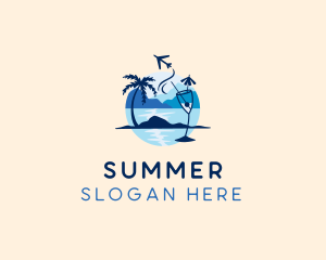 Seaside Beach Scenery logo design